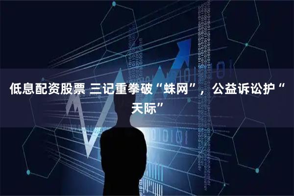 低息配资股票 三记重拳破“蛛网”，公益诉讼护“天际”